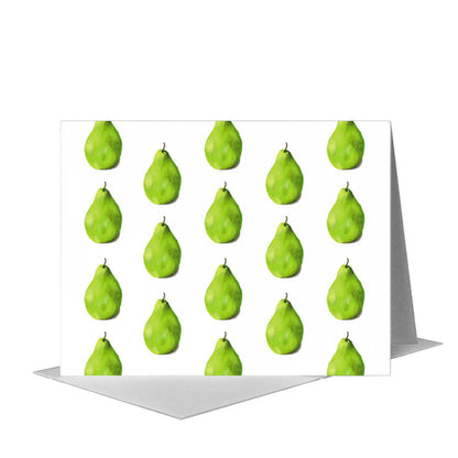 Tasty Pear, Greeting Card (#8331C), A2 Card Front, www.printedcanvas.com