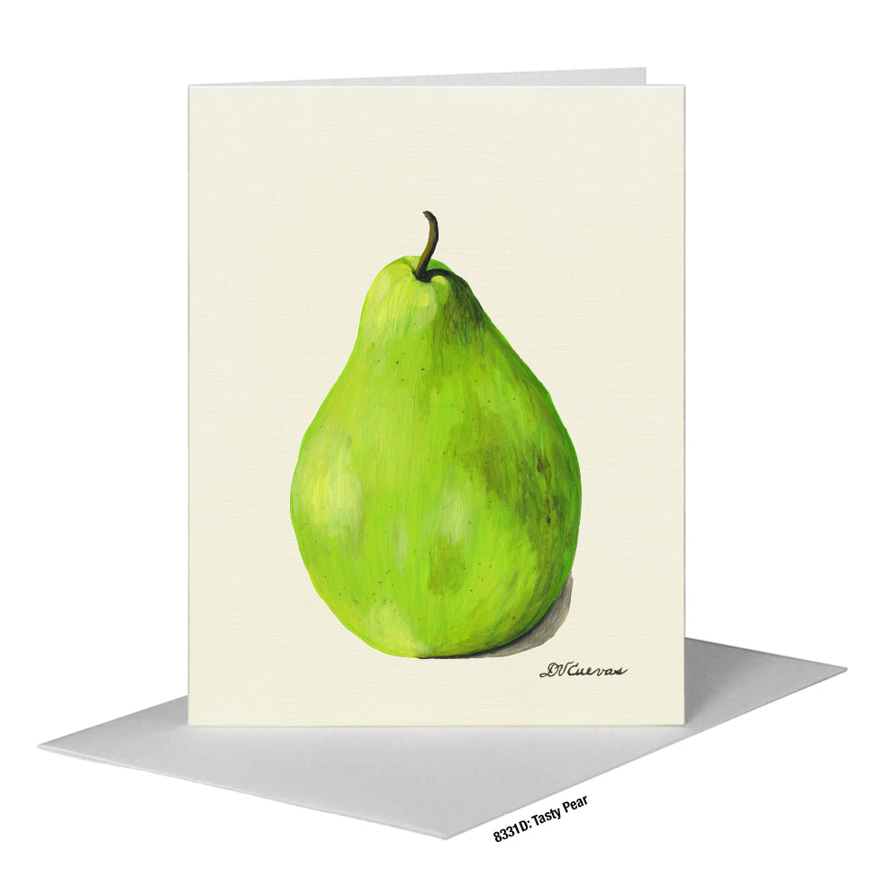 Tasty Pear, Greeting Card (#8331D)