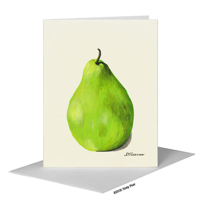 Tasty Pear, Greeting Card (#8331D)