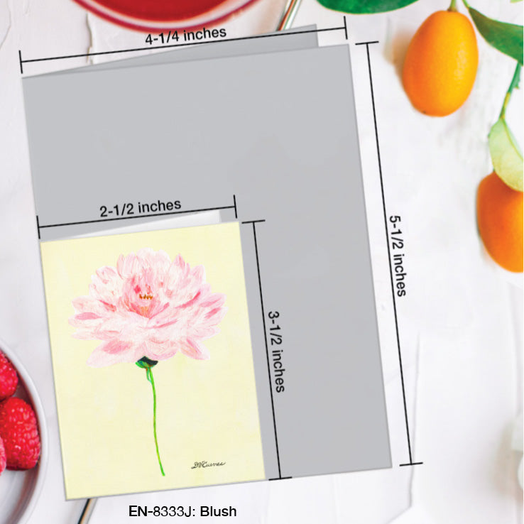 Blush, Greeting Card (8333J), Enclosure Card, www.printedcanvas.com