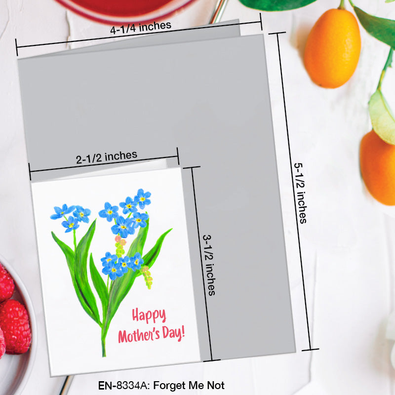 Forget Me Not, Greeting Card (8334A), Enclosure, www.printedcanvas.com