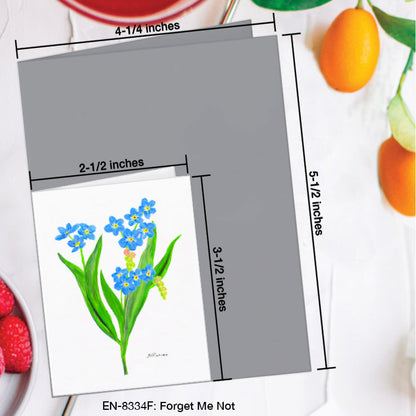 Forget Me Not, Greeting Card (8334F), Enclosure Card, www.printedcanvas.com