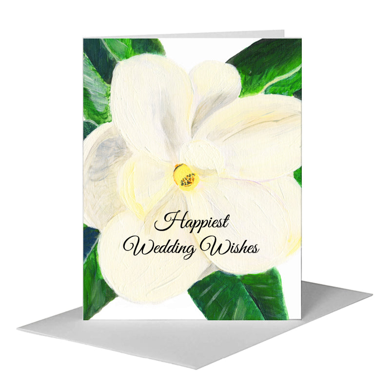 Magnolia, Greeting Card (#8336A) A2 Card Front, www.printedcanvas.com