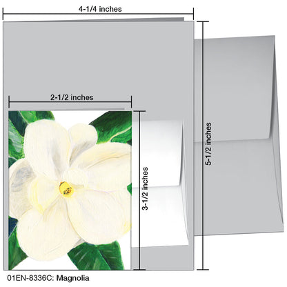 Magnolia, Greeting Card (8336C), Enclosure, printedcanvas.com