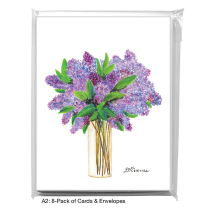 Shades of Lilacs, Greeting Card (8337), A2 8-Pack, printedcanvas.com