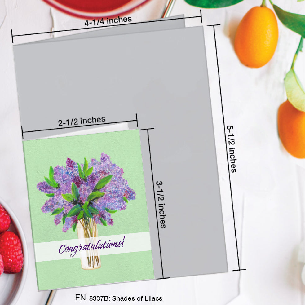 Shades of Lilacs, Greeting Card (#8337B)