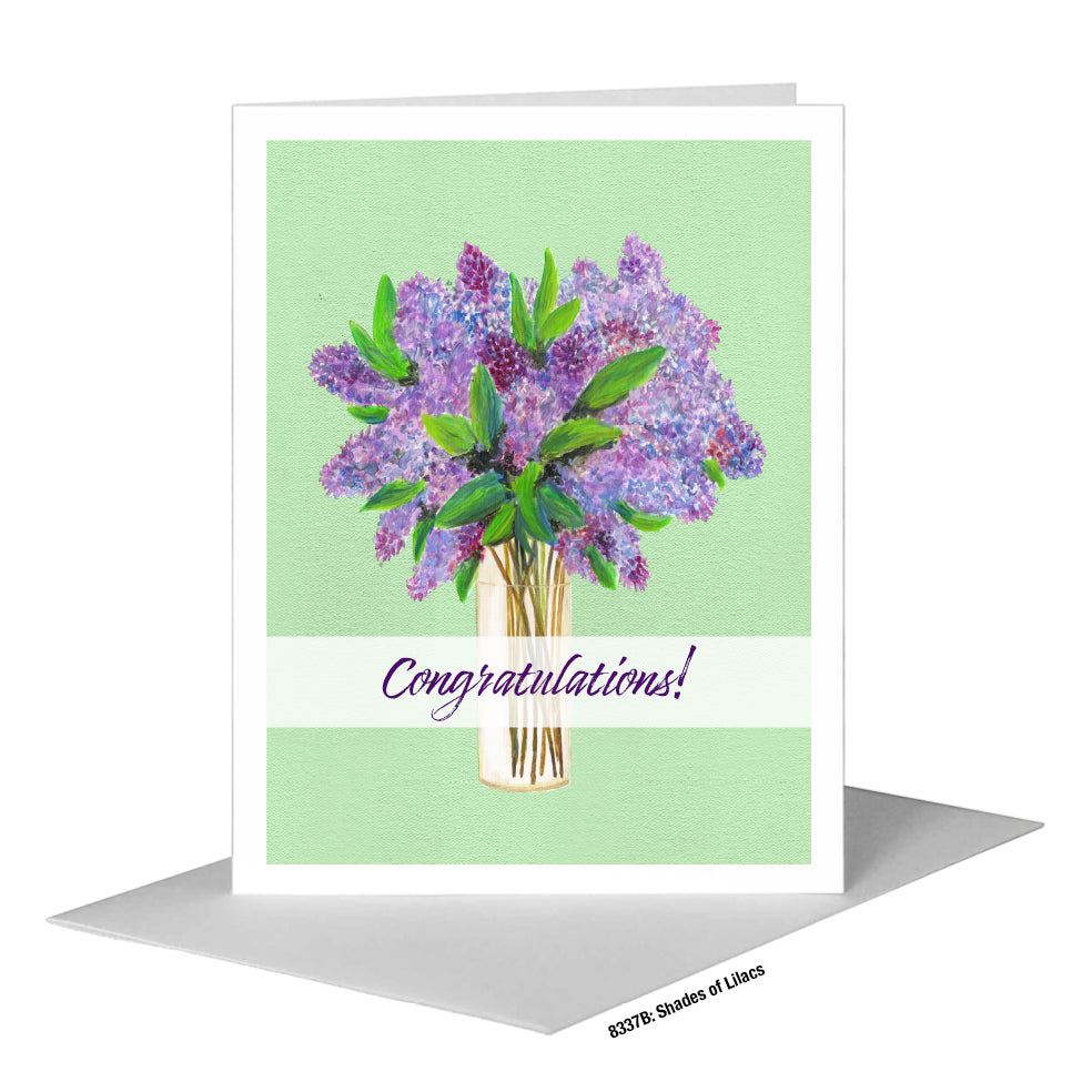 Shades of Lilacs, Greeting Card (#8337B)