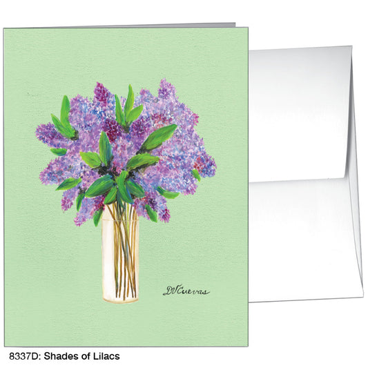 Shades of Lilacs, Greeting Card (8337D) - Printed Canvas
