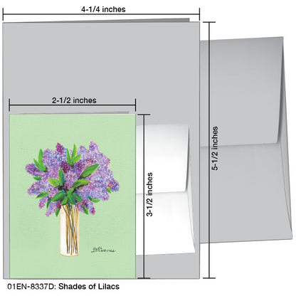 Shades of Lilacs, Greeting Card (8337D) - Printed Canvas