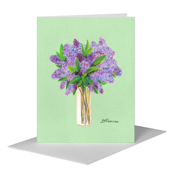 Shades of Lilacs, Greeting Card (#8337D), A2 Card Front, www.printedcanvas.com