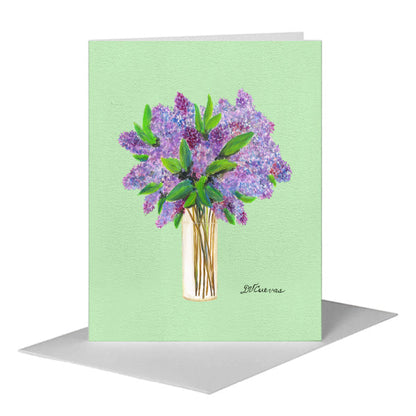 Shades of Lilacs, Greeting Card (#8337D), A2 Card Front, www.printedcanvas.com