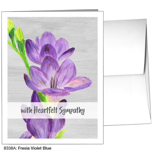Fresia Violet Blue, Greeting Card (8338A)