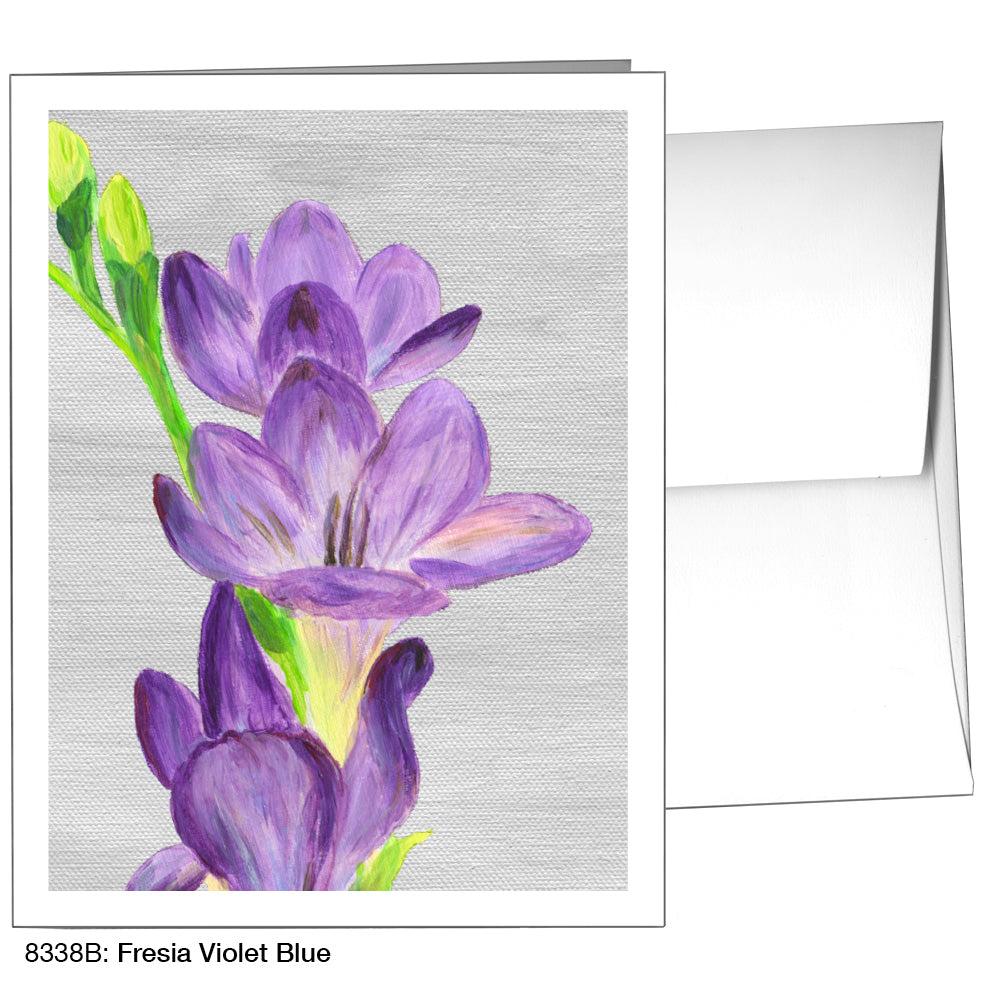 Fresia Violet Blue, Greeting Card (8338B)
