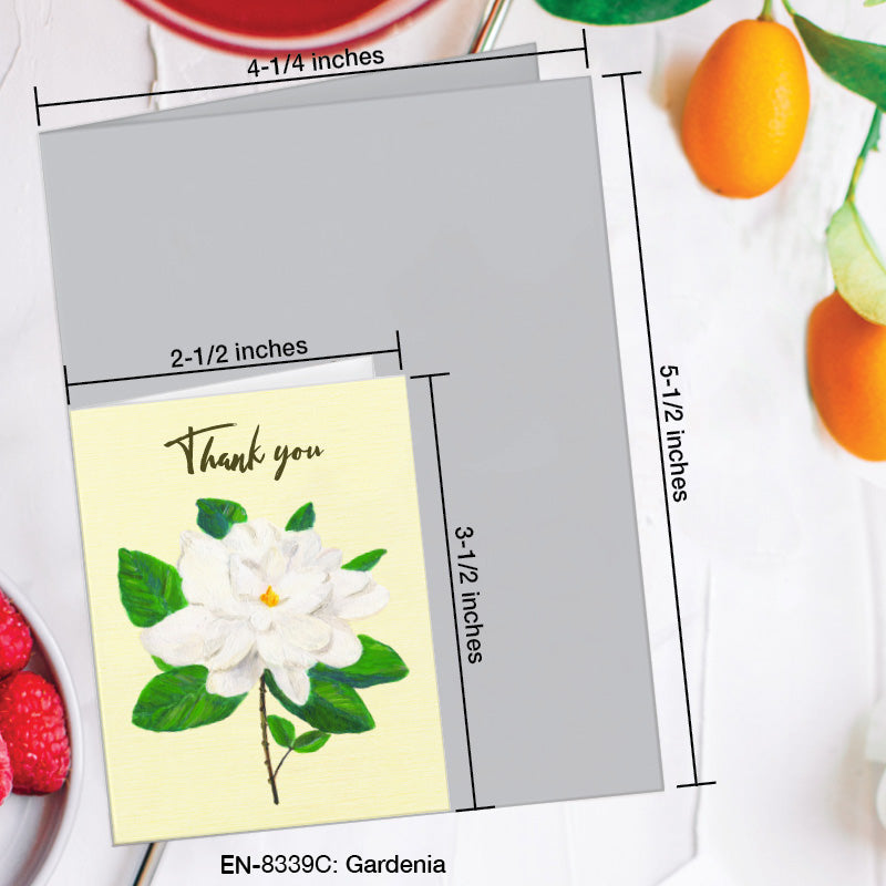Gardenia, Greeting Card (8339C), Enclosure Card, www.printedcanvas.com