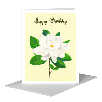 Gardenia, Greeting Card (#8339G), A2 Card Front, www.printedcanvas.com