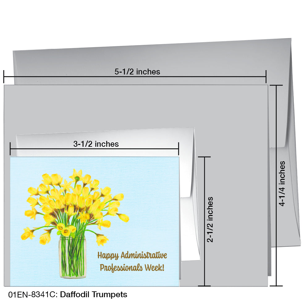 Daffodil Trumpets, Greeting Card (8341C)