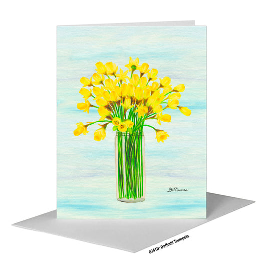 Daffodil Trumpets, Greeting Card (#8341D)