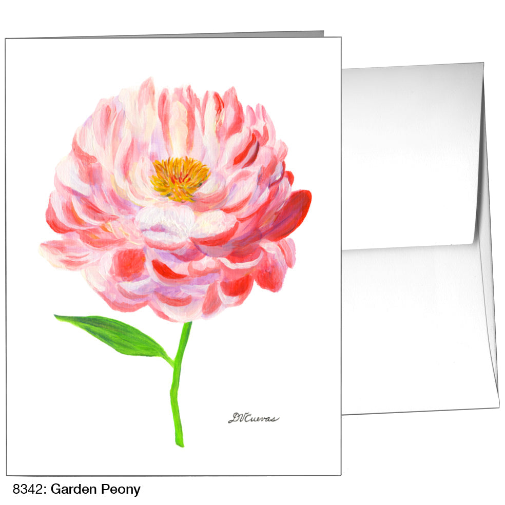 Garden Peony, Greeting Card (8342), A2, printedcanvas.com