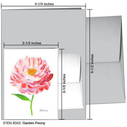 Garden Peony, Greeting Card (8342), Enclosure, printedcanvas.com
