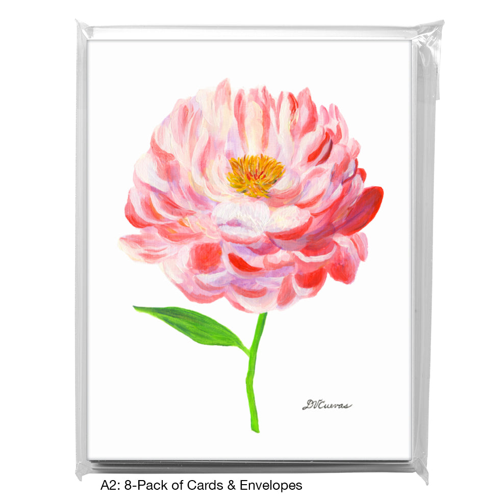 Garden Peony, Greeting Card (8342), A2 8-Pack, printedcanvas.com