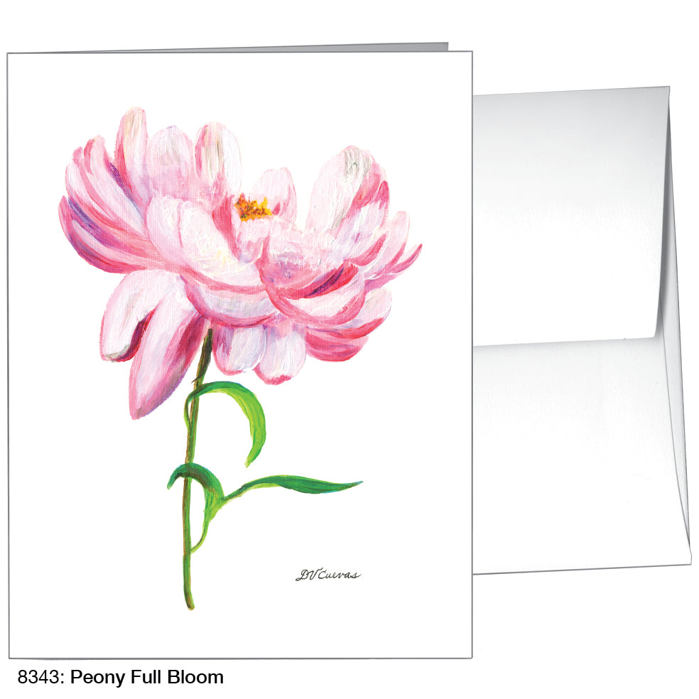 Peony Full Bloom, Greeting Card (8343)