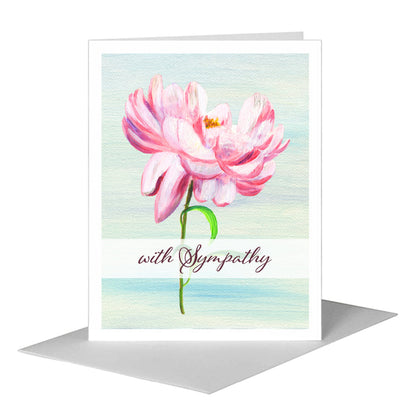 Peony Full Bloom, Greeting Card (#8343C), A2 Card Front, www.printedcanvas.com