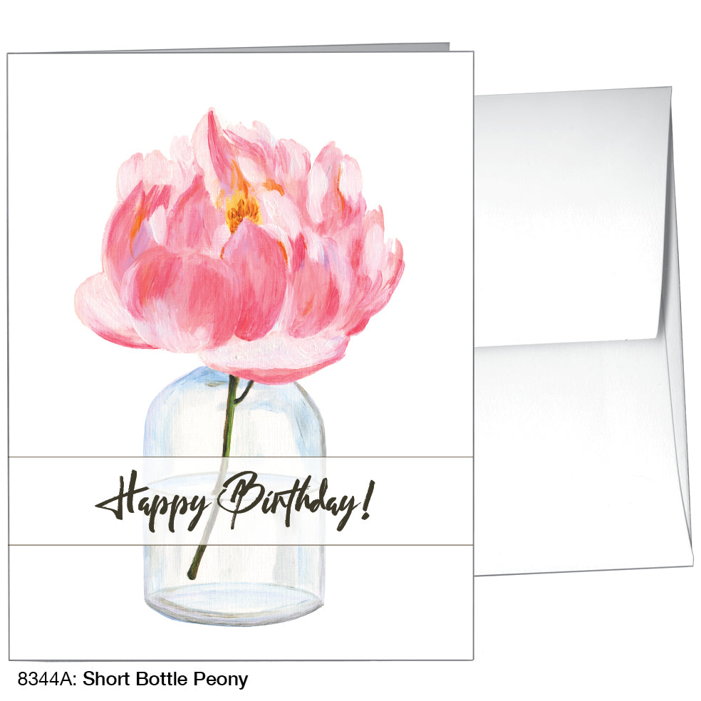 Short Bottle Peony, Greeting Card (8344A)