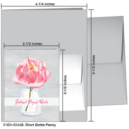 Short Bottle Peony, Greeting Card (8344B)