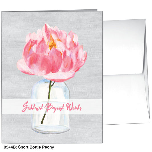 Short Bottle Peony, Greeting Card (8344B)