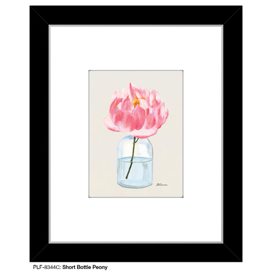 Short Bottle Peony, Print (#8344C)