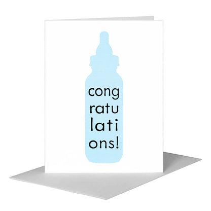 Bottle For Baby, Greeting Card (#8346D), A2 Card Front, www.printedcanvas.com