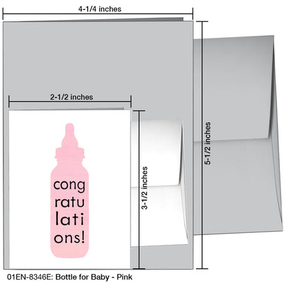 Bottle For Baby, Greeting Card (8346E), Enclosure, printedcanvas.com