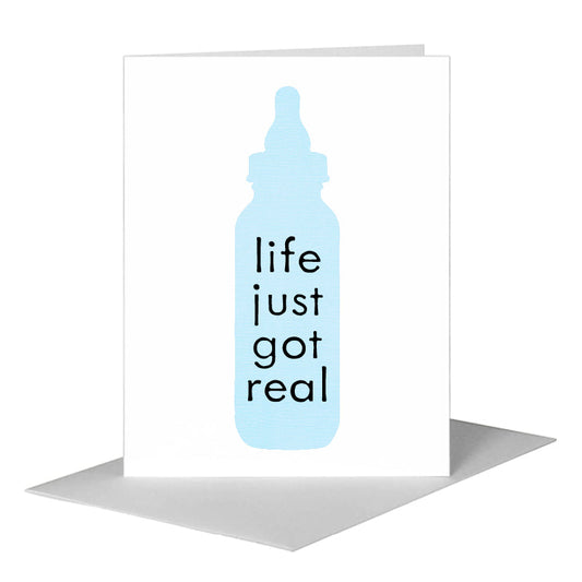 Bottle For Baby, Greeting Card (#8346P) A2 Card Front, www.printedcanvas.com