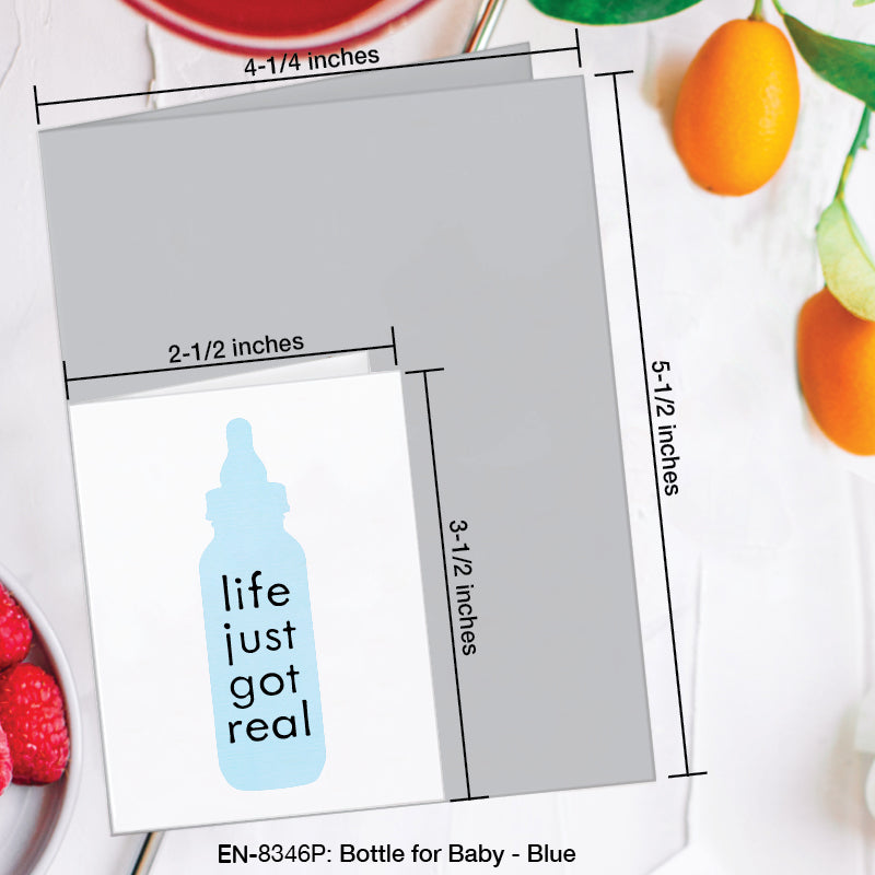 Bottle For Baby, Greeting Card (8346P), Enclosure, www.printedcanvas.com