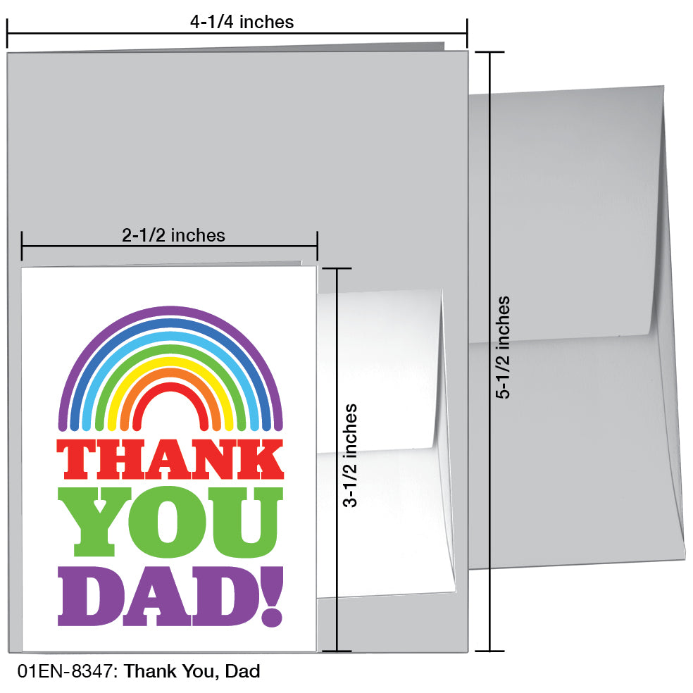Thank You, Dad!, Greeting Card (8347)