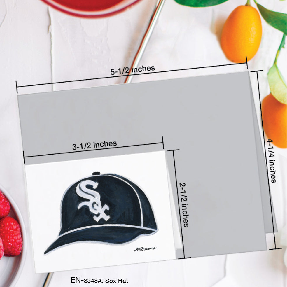 Sox Hat, Greeting Card (#8348A)