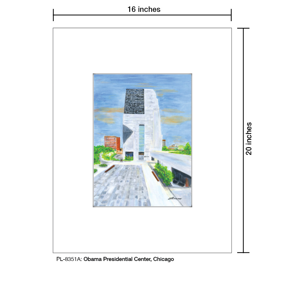 Obama Presidential Center, Chicago, Print (#8351A)