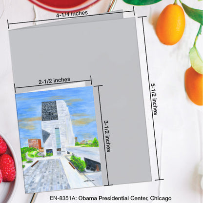 Obama Presidential Center, Chicago, Greeting Card (#8351A)
