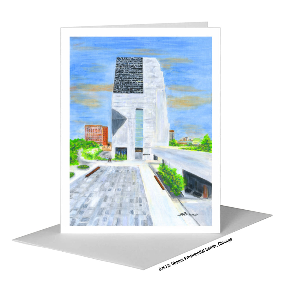 Obama Presidential Center, Chicago, Greeting Card (#8351A)