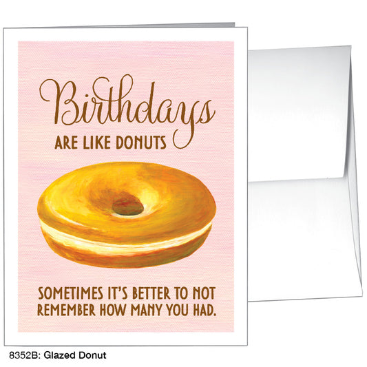 Glazed Donut, Greeting Card (8352B), A2 Card Front, www.printedcanvas.com