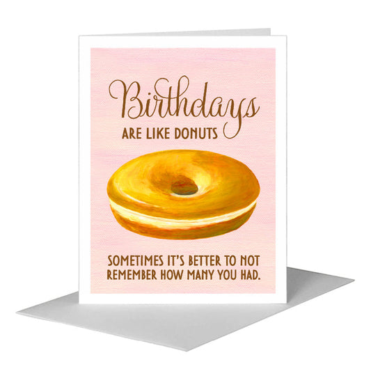 Glazed Donut, Greeting Card (#8352B) A2 Card Front, www.printedcanvas.com