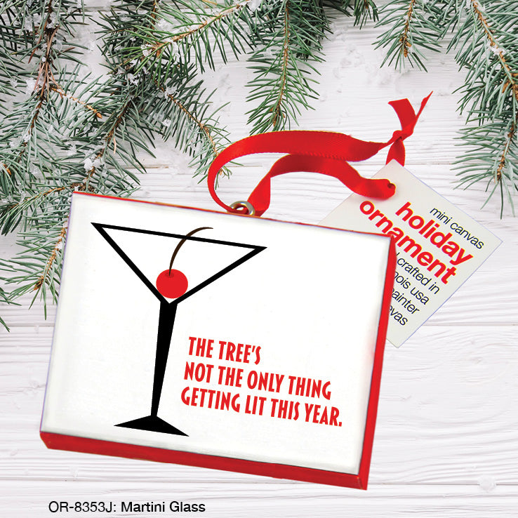 Martini Glass, Ornament (OR-8353J), Front, printedcanvas.com