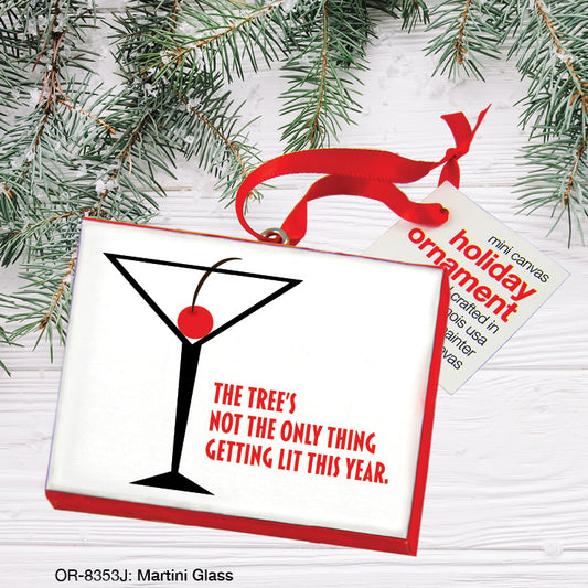 Martini Glass, Ornament (OR-8353J), Front, printedcanvas.com