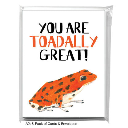 Red Orange Frog, Greeting Card (8354B)