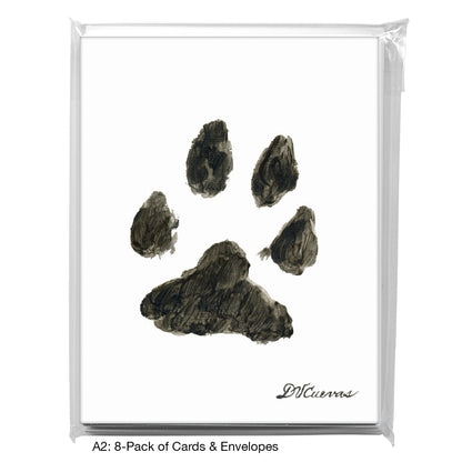 Dog Paw, Greeting Card (8355), A2 8-Pack, printedcanvas.com