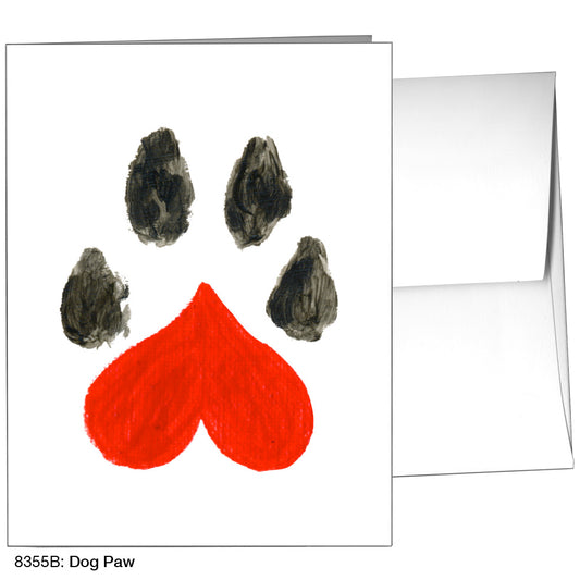 Dog Paw, Greeting Card (8355B)