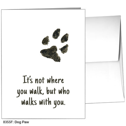 Dog Paw, Greeting Card (8355F)