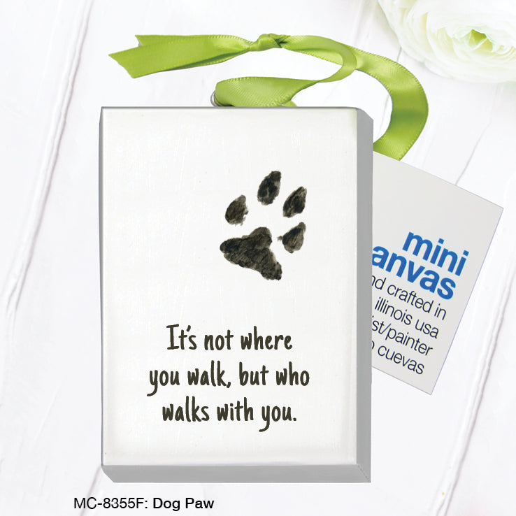 Dog Paw, Mini Canvas (MC-8355F)