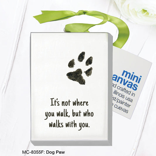 Dog Paw, Mini Canvas (MC-8355F)