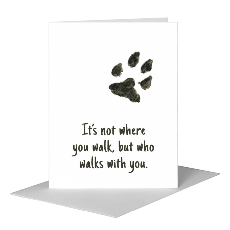 Dog Paw, Greeting Card (#8355F), A2 Card Front, www.printedcanvas.com